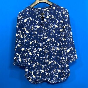 Talbots 3/4 Sleeve Tunic Blouse Size M